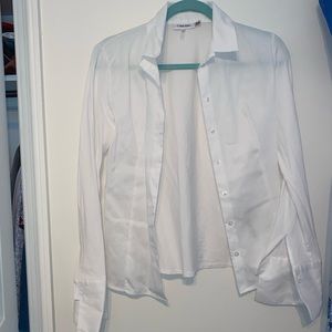 White Button Up Top